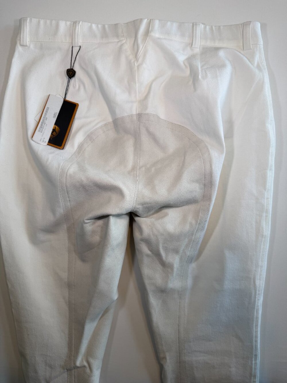 NWT ARIAT Fairfax Full Seat Equestrian Riding Breeches White 36R - Picture 11 of 15